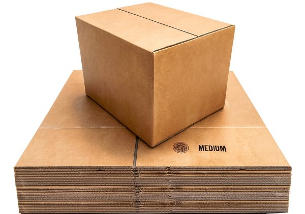 uBoxes Moving Boxes Medium 18x14x12 Pack of 20 Brown Corrugated-5